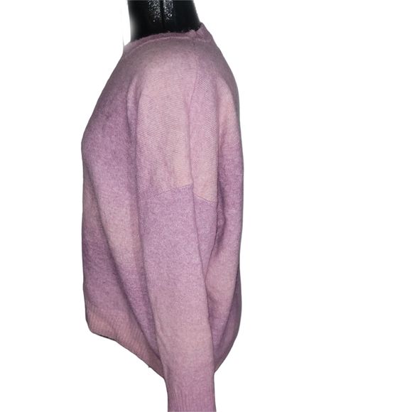 Old Navy Pink Ombre Wool Blend Crew Neck Sweater L - Picture 4 of 6